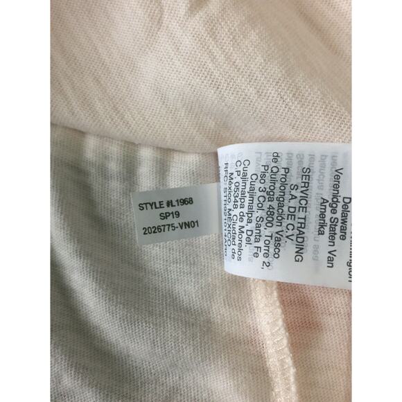 J. Crew Tie Wrap T Shirt Womens Size Small Subtle Pink V neck Short Sleeve NWOT - Picture 8 of 9